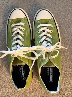 Converse Lime Green Canvas Low Top Sneakers